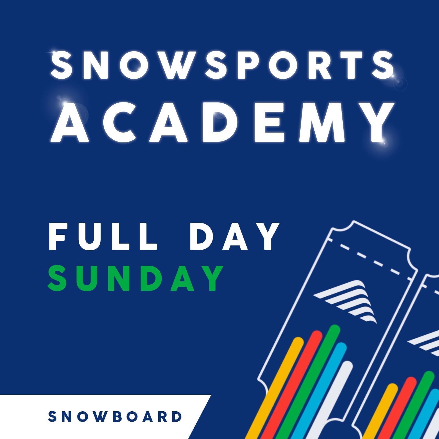 Rainbow Ski eStore. Snowsports, Academy, SBoard Sun Full Day