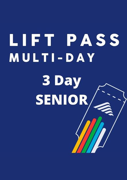 Picture of 3-Day Anytime Lift Pass - Senior (65-74)